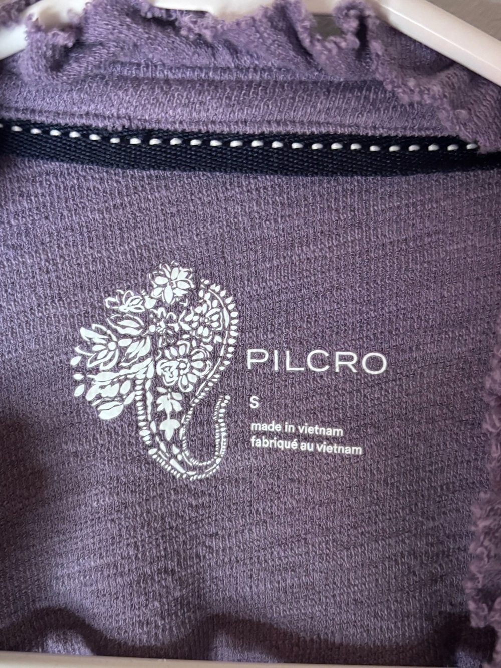 Pilcro Washed Ruffle Henley Top - Picture 3 of 5